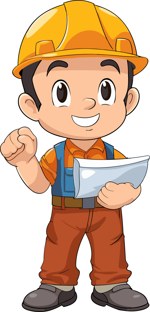 Cartoon Construction Worker